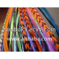 Quality Grizzly Rooster Feathers for hair extensions