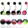 Acrylic Navel Ring Body Piercing Jewelry Button Ring