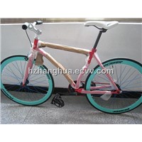 HH-FG1151 Orange road racing bike with red frame and green rim
