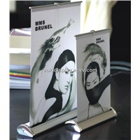 Mini roll up banner stand