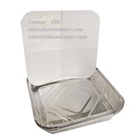 10 Inch Square Foil Containers With Board Lids