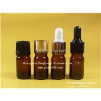 10ml amber essential oil bottle with different cap
