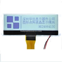 240 x 64 Dots COG 1 Custom LCD Module with White LED Backlight and 32 Gray Scale Display Format