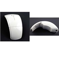 2.4GHZ wireless bluetooth Folding mouse, ABS material and steel material