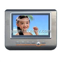 2-wire Connected Video Door Phone with 7-Inch Colored Screen, Non-polarity Install