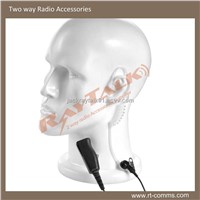 2wire transparent acoustic tube earphone and built in microphone EM-4132