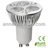 3*1w dimmable led gu10 light
