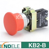 40mm mushroom waterproof emergency stop push button switch,XB2-BC