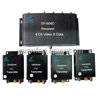 4CH Video Transceiver with Data RS485 Signal Transmission for Monitoring System(YF-604D)