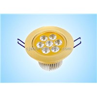 7W LED Ceiling Light, Aluminum and Lens Housing, AC85-265V(CJ-I010)