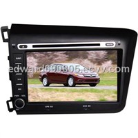 8 Inch Special car DVD player for 2012 Model Honda New Civic with 8CD virtual,TV,BT and GPS