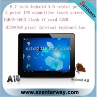 9.7&amp;quot; Android 4.0 Dual camera MID 1024*768 pixel capacitive touch screen