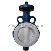 Butterfly Valve in Wafer/Lug Type, with PTFE Seat