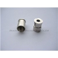 CNC machining thread connector with hole and zn-plated base
