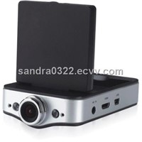 Car Black Box with 2.4-inch TFT LCD Display and 120degree A + HD Wide Angle Dual Lens X5