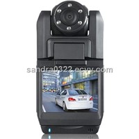 Car Black Box with 6 LED Night Vision, Auto Coverage, Smile Detection, HDMI/TV/AV/USB Out K3000