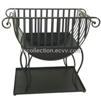 Cast iron andiron