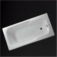 Cast iron enamel bathtub