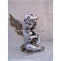 Colored Lovely Thinking Porcelain Angel Figurine