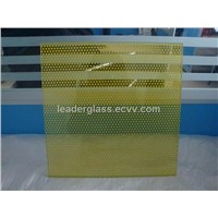 Colour glaze tempered glass