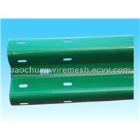 Corrugated beam barrier
