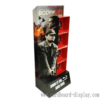 DVD Advertising Cardboard display Rack for Promotion