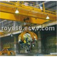 Double Girder Waste Grab Bucket Crane