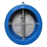 Double plate check valve in wafer type, available in size range from 2&amp;quot; to 40&amp;quot; inches diameter