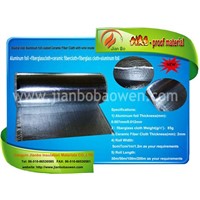 Double side Aluminum foil coated Ceramic Fiber Cloth with wire inside