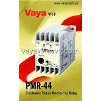 Electronic phase monitoring relay