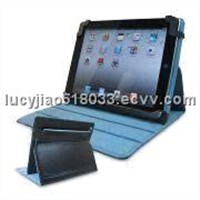Genuine Leather Case for iPad 2, with Camera Slots and Protective Cover ICOOL-pad65-2