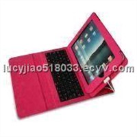 Genuine leather Case for iPad, with Built-in Keyboard       icool-1005