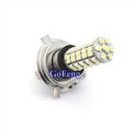 H4 Automobile 68 SMD / 3528 SMD Replacement Red LED Fog Light Bulbs