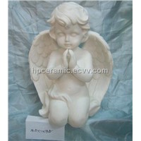 Kneeling Pray Porcelain Angel Figurine