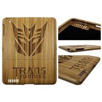 Laser Engraving Bamboo Case for iPad 2 / New iPad