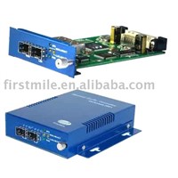 Managed Gigabit Ethernet Fiber Optic Media Converter,two 1000M SFP ports