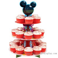 Micky mouse theme Cardboard cupcake display