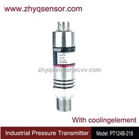 Moderate and high temperature pressure transducer