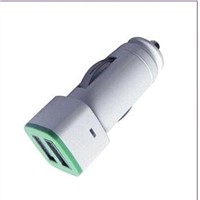 New Arrival Dual-USB Car Charger for MP3 Player, RoHS and CE Certificate