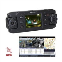 OR-X8000 Dual wide angle, dual camera with GPS Logger, G-sensor car black box