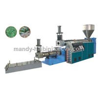 PET bottle flakes recycling and granulating machine