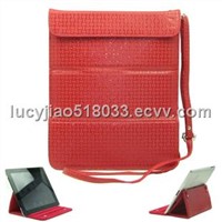 PU Leather case and Fold-up Stand for Apple's iPad 2      icool-pad602