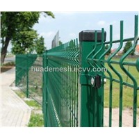 Pvc coated welded wire mesh fence panel