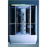 Rectangle steam shower room with starback LED lights and foot massager (ZY-1000A)