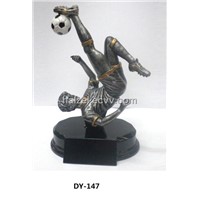 Resin Sport Trophy of Football