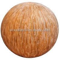 Sand stone ribbed finish,ball with outdoor led light