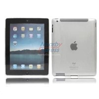 TPU Skin Case Clip On Cover for Apple iPad 2 (Clear)