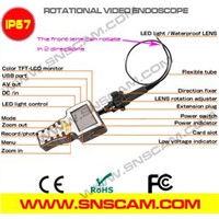 Video Endoscopy with 3.5&amp;quot; Color LCD Monitor &amp;amp; rotational camera head
