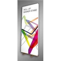 bamboo roll up banner stand