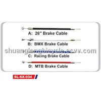bicycle brake cable with colorful outer casing